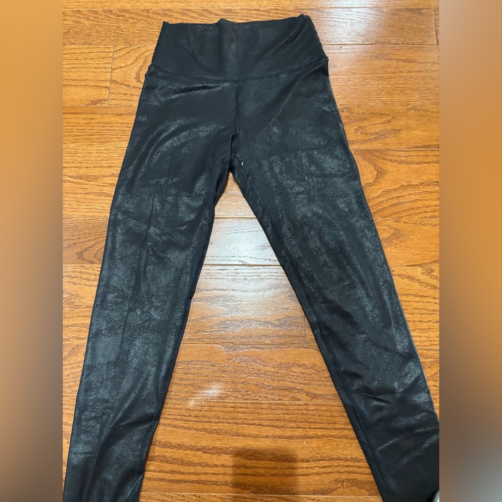 Aerie Shimmering Black Leggings